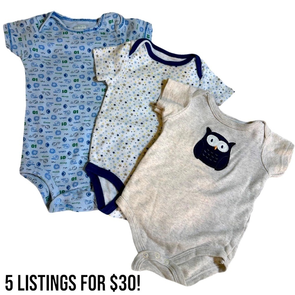 Baby Boy 3-6 month onesies bodysuit lot